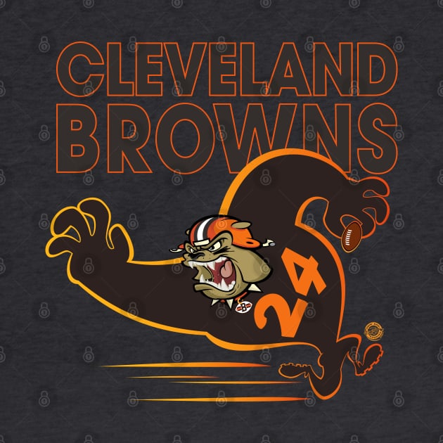 Cleveland Browns BullDawg Whoosh 24 by Goin Ape Studios